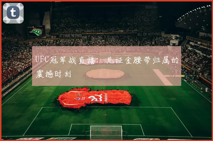 UFC冠军战直播：见证金腰带归属的震撼时刻
